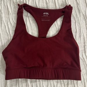 Maroon Aybl Core Sports Bra